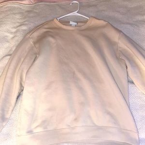 Tan/cream crew neck